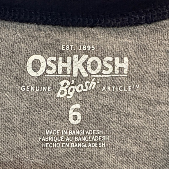 4/$20 OshKosh B'gosh Raptor Trainer Tank Top - Gray & Green, size 6 dinosaur - Picture 2 of 6